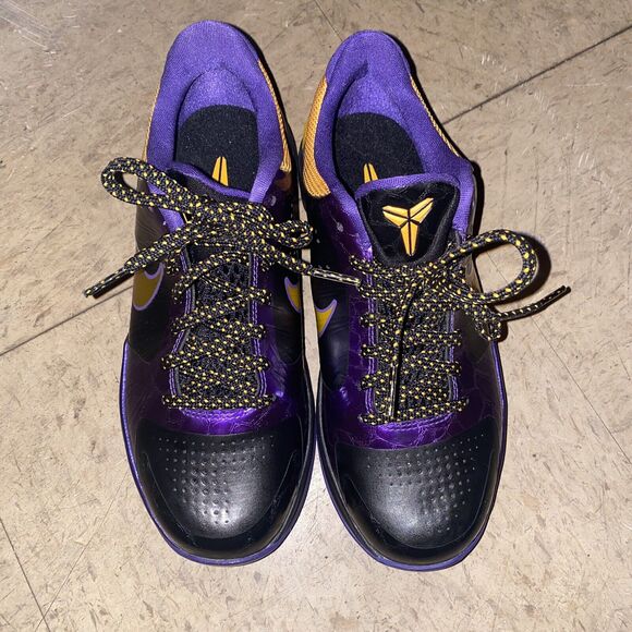 Nike Zoom Kobe 5 Protro Sneaker GS Size 5Y‎ Black LAKERS Basketball 386647-071 - Picture 2 of 12